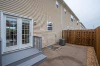 This good sized patio area (10x20) is private and fully fenced.