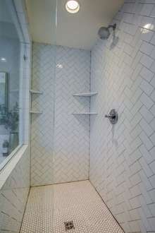 Plenty of room in this shower.