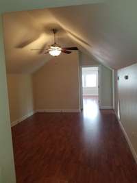 Upper level bonus room with vaulted ceiling!