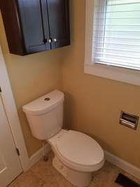 Tile flooring and more storage!
