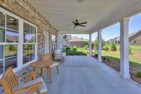 Model Home- Covered Back Porch