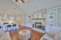 Built-ins and Fireplace