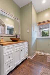 Vanity in Bathroom downstairs