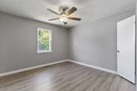 The second bedroom provides a ceiling fan & vinyl floors! 518 Miller Road Smithville, TN 37166