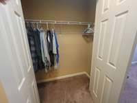 Second closet in the primary bedroom.