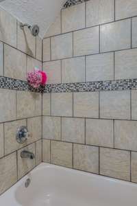 Tile Shower in Bathroom