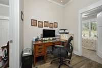 office space between guest rooms