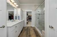 Master Bath + walk in closet