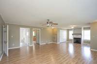 Tons of space for furniture, bookcases... great place to host parties!