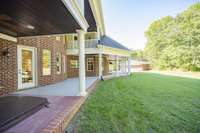 Covered Back porches on the first and second levels !