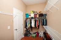 HUGE walk-in closet!