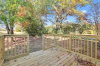 New Back Deck - enjoy entertaining friends are drinking a cup of coffee in the mornings! 