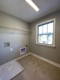 Laundry room is upstairs with all bedrooms   *Photo is from a completed unit with same grade finishes. Same layout.*