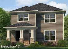 Exterior color will be grey slate. Photo is rendering.