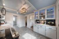 | All Cabinets Are Custom Solid Wood & Cabinet Lighting |