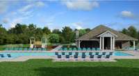 Cabana with outdoor showers and fireplace! Pool & playground!