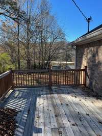 Relax and take in the views from the back deck. 