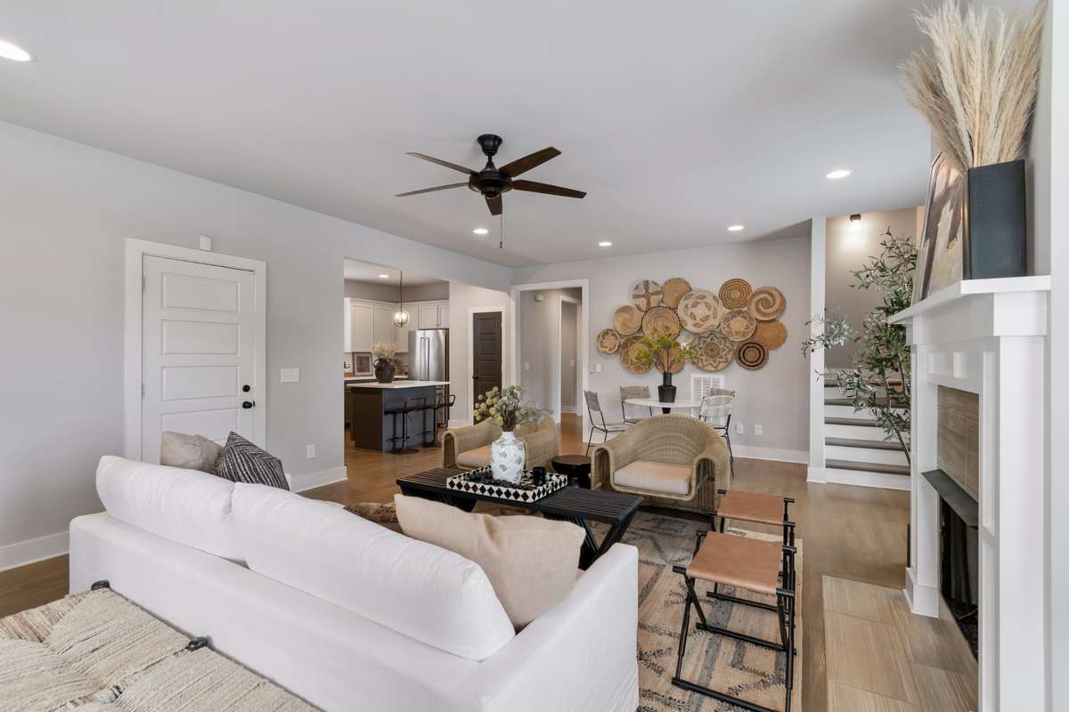 Ideal open-concept floor plan makes for easy entertaining.