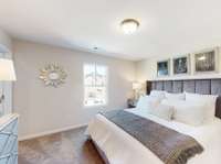 Spacious owner's bedroom (model home)