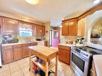 Plenty of cabinet storage in these all wood cabinets