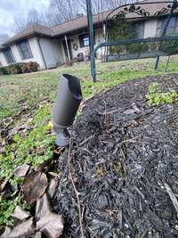 Underground lighting to mailbox, front yard tree and mulch beds in front of home.  Can be set to a timer for ease.