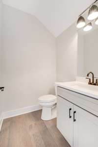 Half bath in bonus room