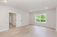 guest bedroom in basement