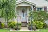 Beautifully landscaped front entrance