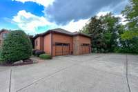 Large, Tall Attached Garage with Sauna