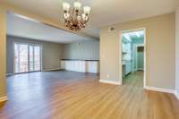 This condo has brand new flooring throughout, new paint, updated light fixtures and and crisp white kitchen.