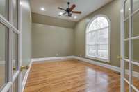 Private Home Office off Entry Foyer