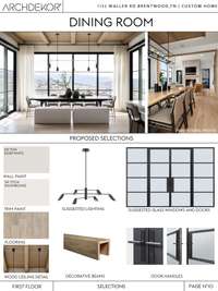 Note that the luxury level Selections Documents show "inspirational photos" depicting the style of the home and showcasing some of the selections - this home is to be built.