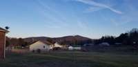 Beautiful view of the mountain from screened in porch.