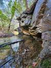 Community walking trail along creek