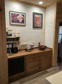 Coffee bar in master suite