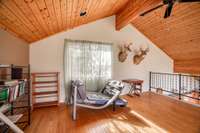 The wood ceiling adds to the wow factor!