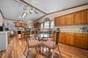 Large kitchen with extra cabinet storage