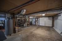 Full basement with parking space