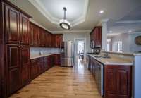 Lots of cabinet space with stainless steel appliances!