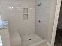 Tiled Shower with Bench