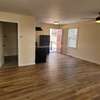 Beautiful knotty pine waterproof floors compliment the cabin!