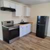 All new cabinets, like-new stove and new refrigerator. Too cute!!