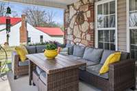 Large front porch for gatherings!