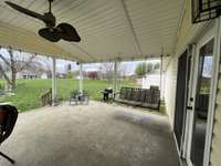 Covered back patio