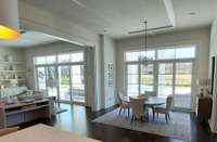 Eat In Breakfast area with open outdoor views to pool & golf course.