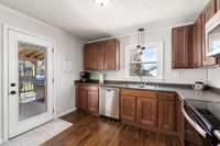 Kitchen leads to oversized 24x14 covered deck! 