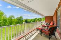 Front porch with amazing view.