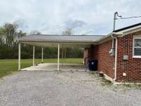 Large two-car carport.