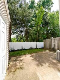 Outdoor entertainer's dream patio!  Enjoy the privacy of a tree buffer behind your home, and be entertained by the sound of the bat as you cheer on your hometown baseball team!