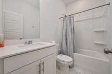 This full bathroom features a combo shower/tub and a single vanity with beautiful tile flooring! 110 Merion Way Lebanon ,TN  37087